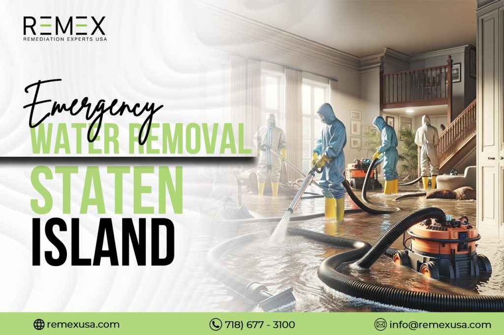 Professional emergency water removal services on Staten Island can assist in restoring your property to its pre-damaged form, including the carpets, furniture, walls, and floors.
